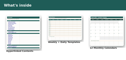 What's inside the 2026–2027 UK University Planner spreadsheet: preview of the included tabs